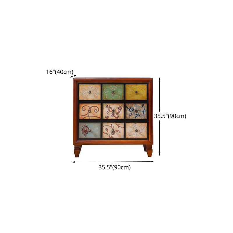 Traditional Dresser Solid Wood Storage Chest with Drawers for Bedroom