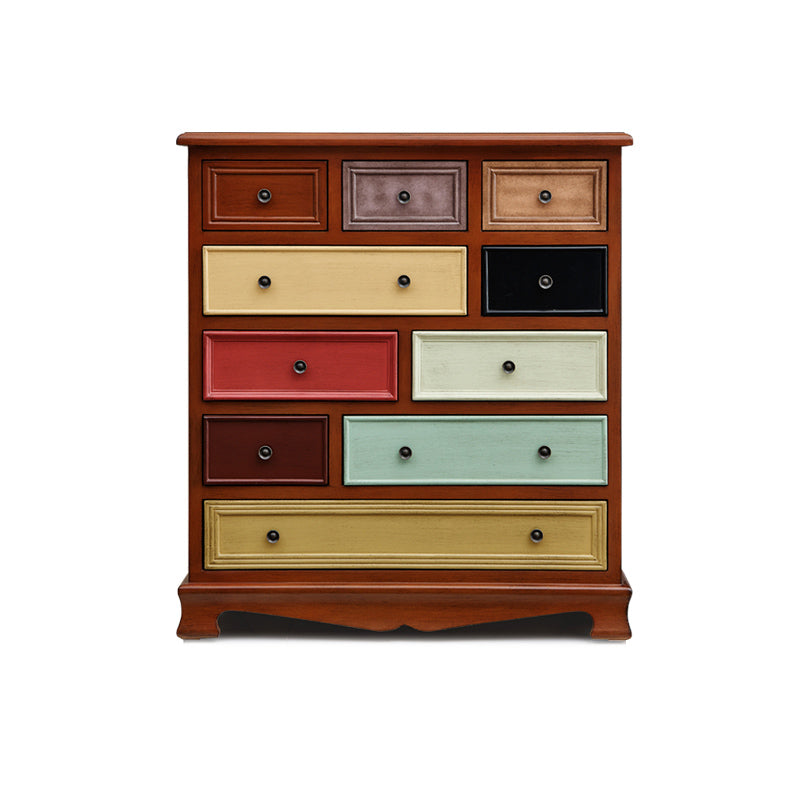 Traditional Style Dresser Bedroom Multi Drawers Solid Wood Storage Chest