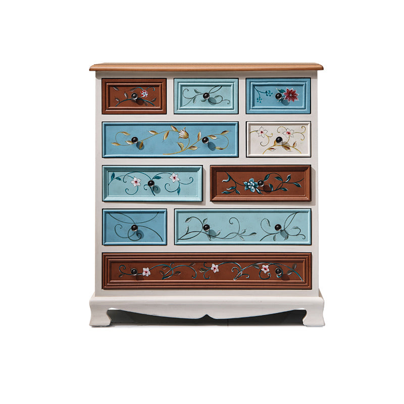 Traditional Style Dresser Bedroom Multi Drawers Solid Wood Storage Chest