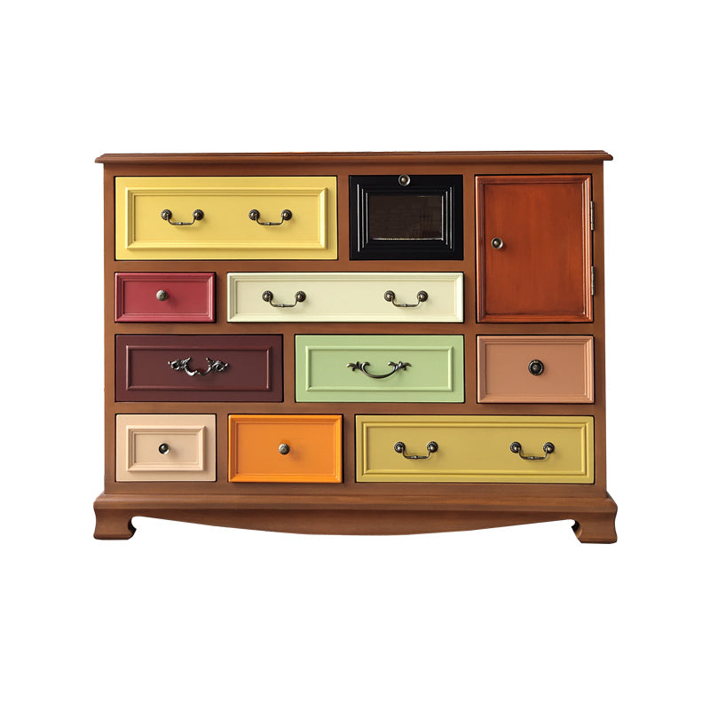 Traditional Style Dresser Bedroom Multi Drawers Solid Wood Storage Chest