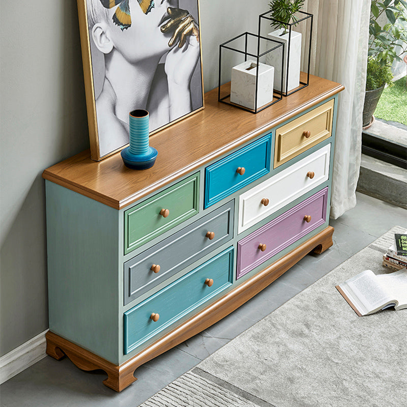 Traditional Style Dresser Bedroom Multi Drawers Solid Wood Storage Chest