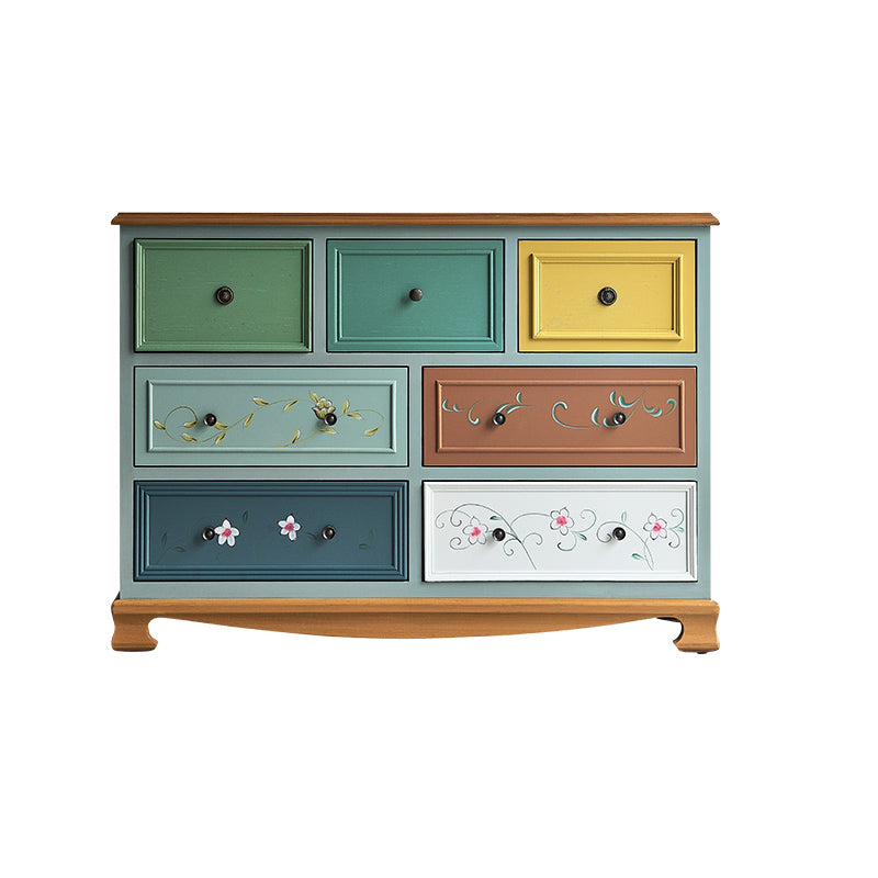 Traditional Style Dresser Bedroom Multi Drawers Solid Wood Storage Chest