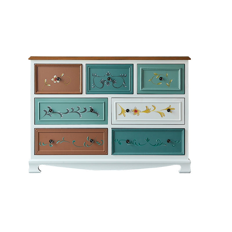 Traditional Style Dresser Bedroom Multi Drawers Solid Wood Storage Chest