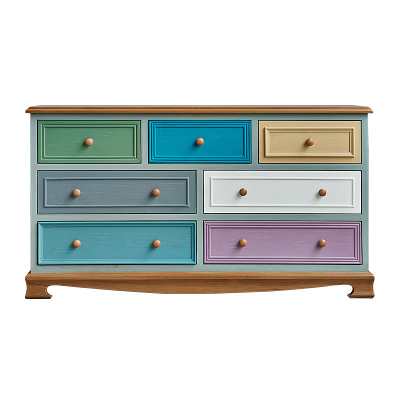 Traditional Style Dresser Bedroom Multi Drawers Solid Wood Storage Chest