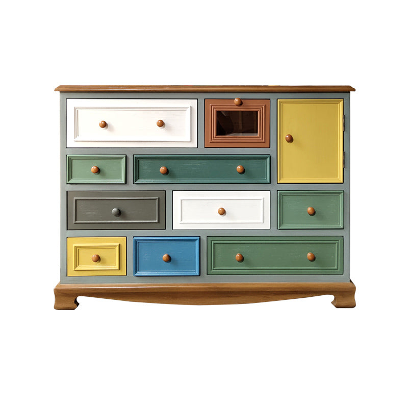 Traditional Style Dresser Bedroom Multi Drawers Solid Wood Storage Chest