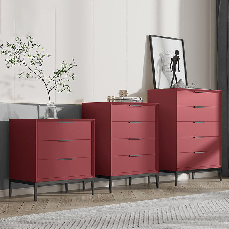 Vertical Wooden Dresser Modern Style Lingerie Chest for Bedroom