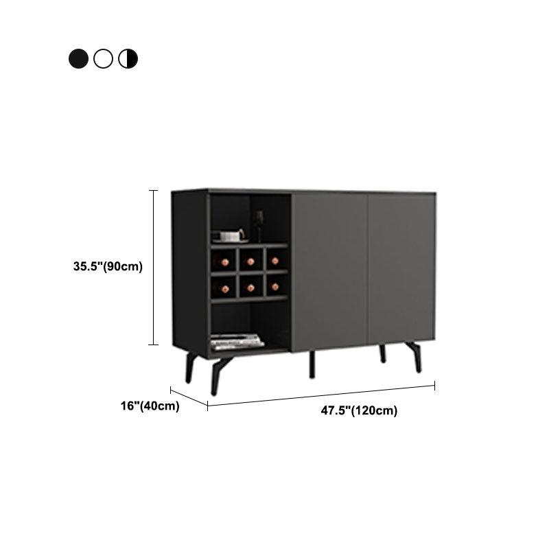 Stone Top Sideboard Contemporary Sideboard with Door and Drawer for Dining Room