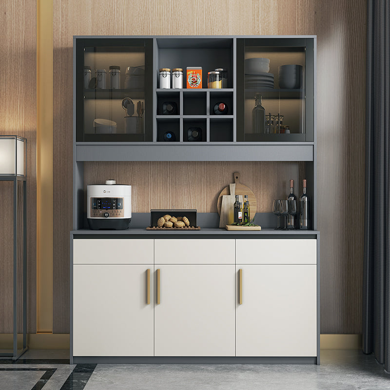 Contemporary Sideboard Engineered Wood Sideboard with Door and Drawer for Kitchen