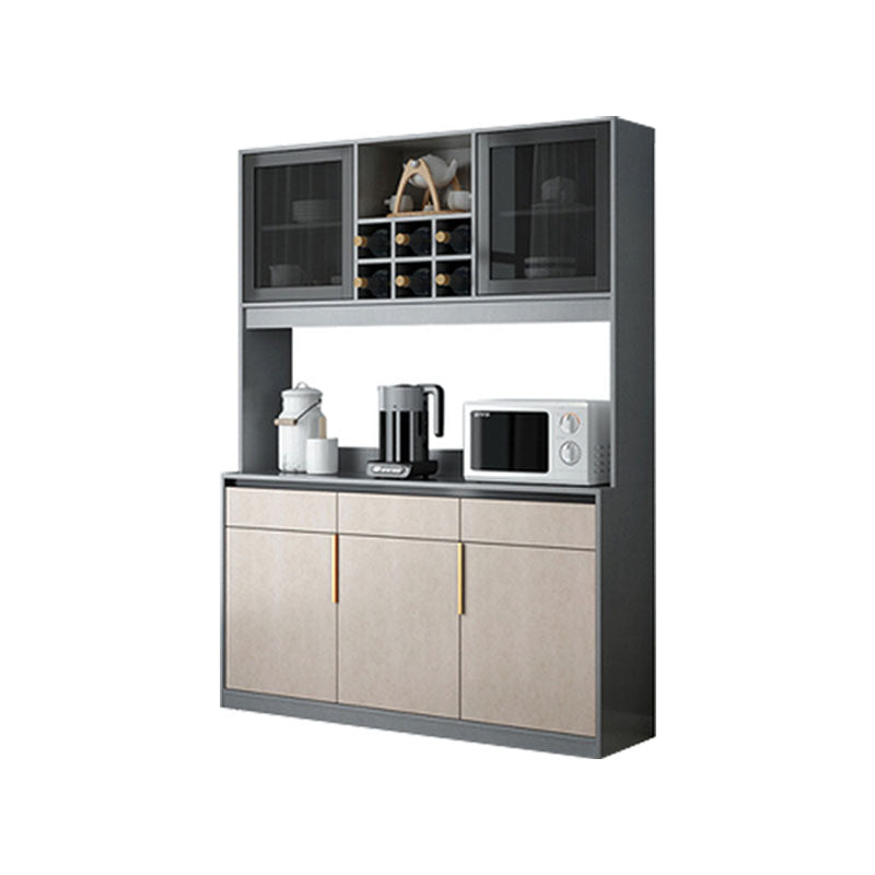 Contemporary Sideboard Engineered Wood Sideboard with Door and Drawer for Kitchen