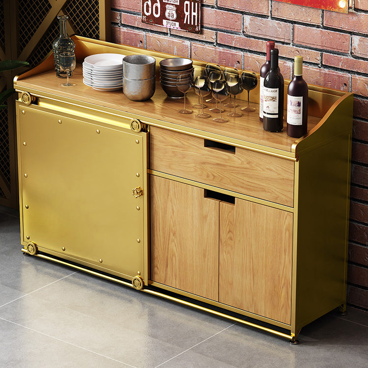 Glam Style Sideboard 1 Drawer Sideboard with Sliding Door for Living Room