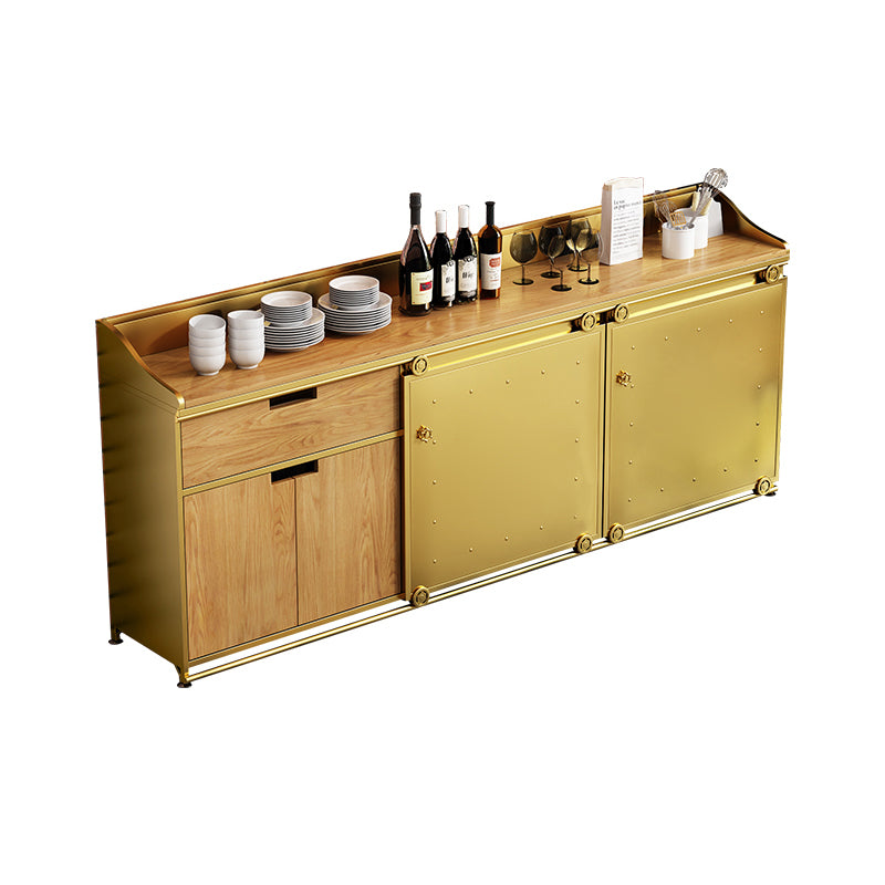 Glam Style Sideboard 1 Drawer Sideboard with Sliding Door for Living Room