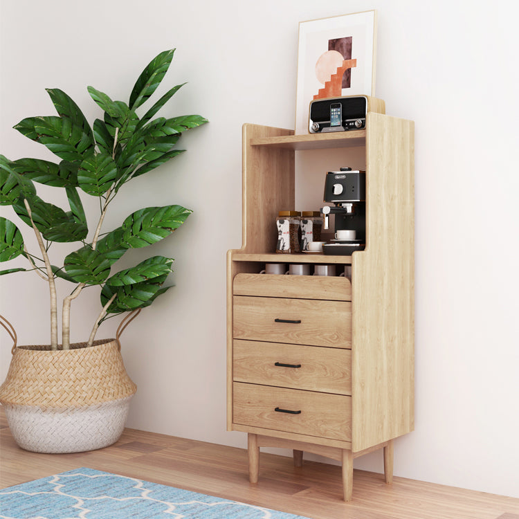 Drawer Buffet Table Wood Simple Style Kitchen Table for Dining Room