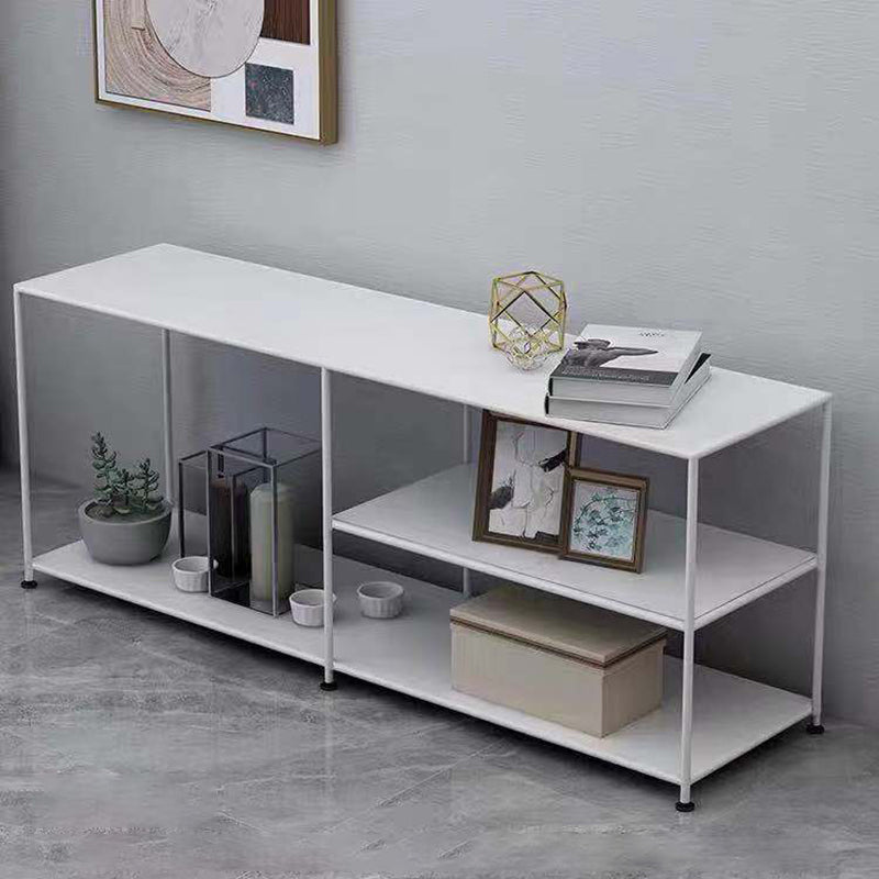 Industrial Metal TV Media Stand Open Shelving TV Stand Console