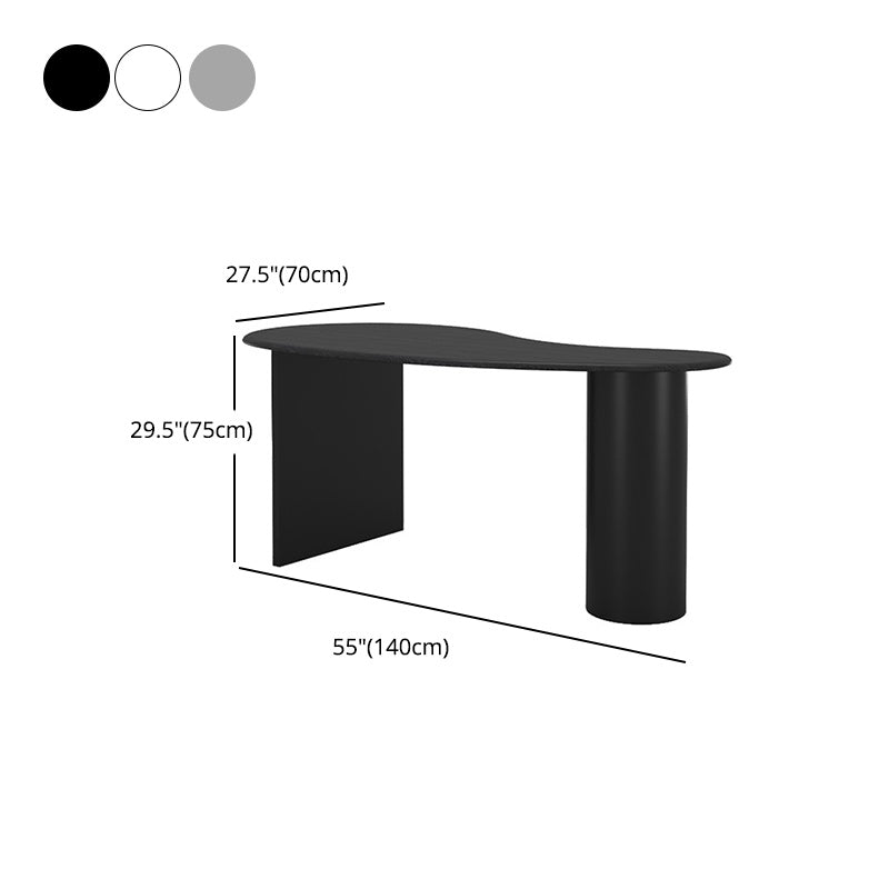 Solid Wood Industrial Office Desk Free Form Fixed Working Table