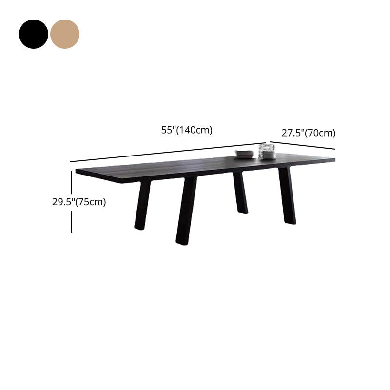 Rectangle Office Meeting Table Industrial Solid Wood Office Desk