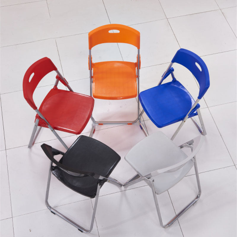 Modern Metal and Plastic Desk Chair with Low Back Home Office Chair