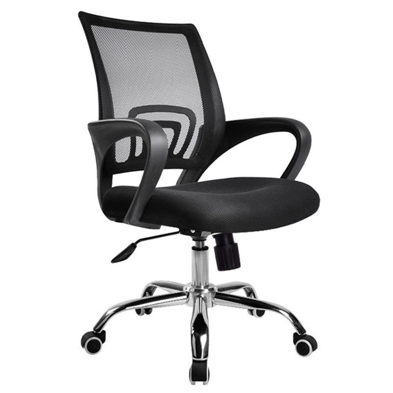 Modern Plastic and Mesh Desk Chair Mid Back Home Office Chair