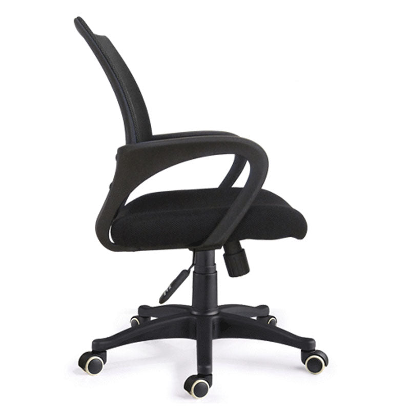 Modern Plastic and Mesh Desk Chair Mid Back Home Office Chair