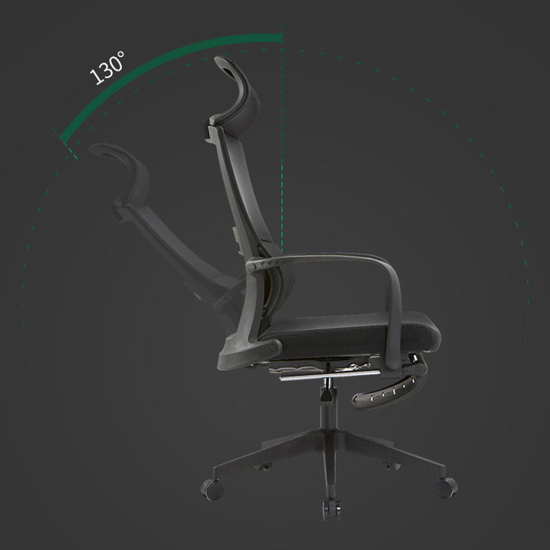 Modern Plastic and Mesh Desk Chair with Hight Back Home Office Chair