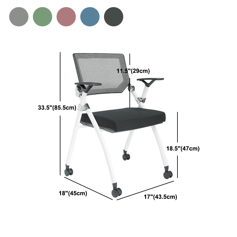 Modern Mesh and Plastic Desk Chair with Low Back Home Office Chair