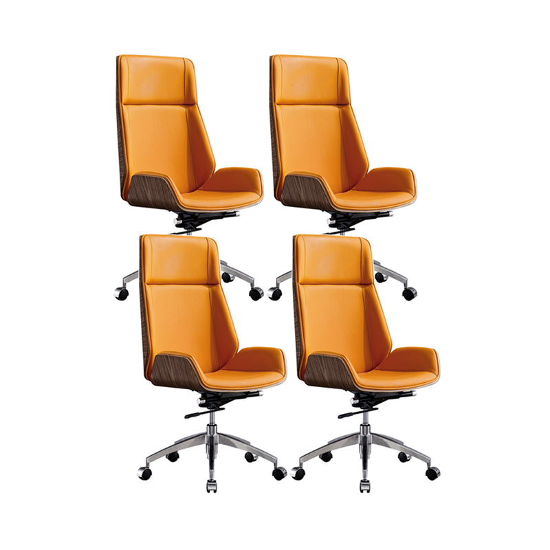 Contemporary Executive Ergonomic Chair Wheels High Back Management Chair