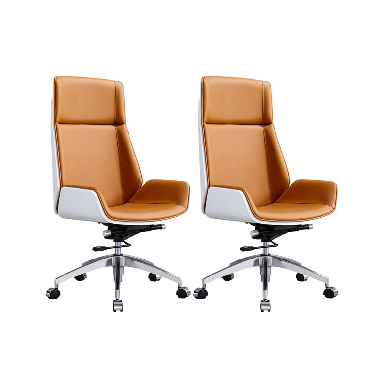 Contemporary Executive Ergonomic Chair Wheels High Back Management Chair