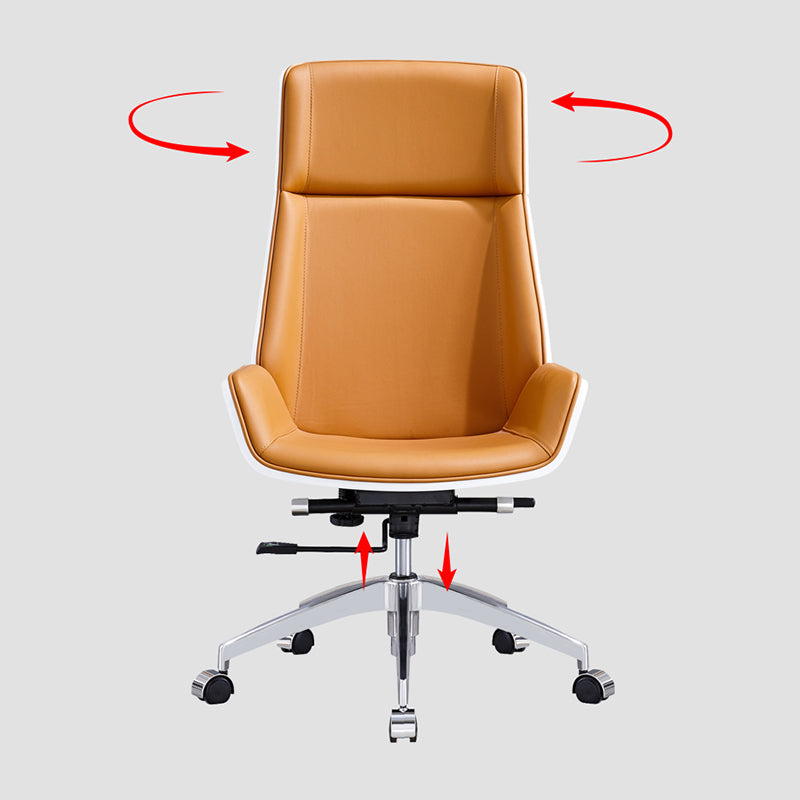 Contemporary Executive Ergonomic Chair Wheels High Back Management Chair