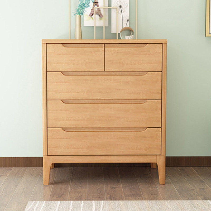 16" D Storage Chest Bedroom Solid Wood Storage Chest Dresser with Drawers