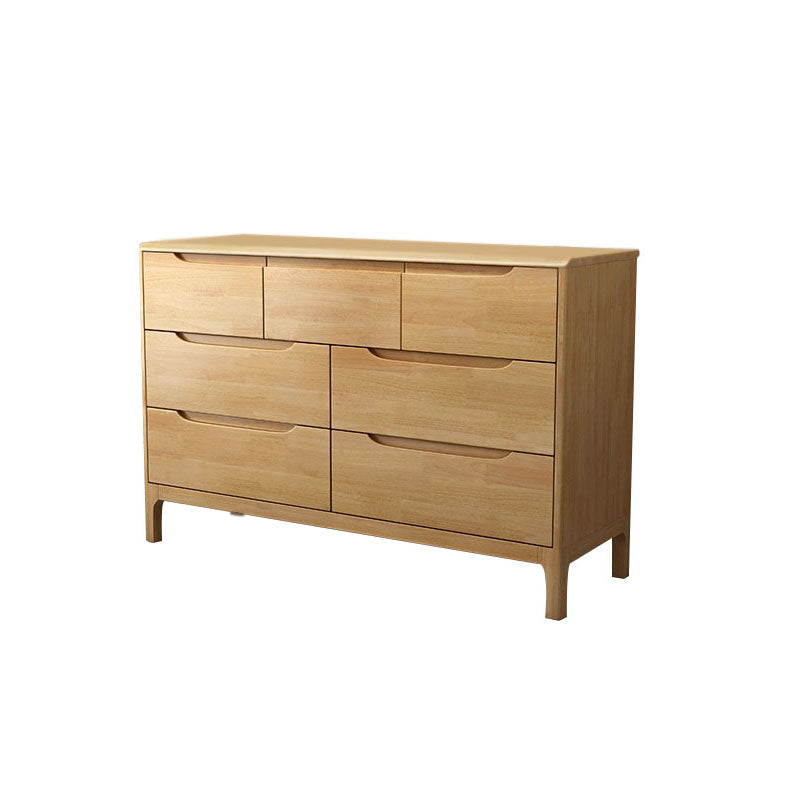 16" D Storage Chest Bedroom Solid Wood Storage Chest Dresser with Drawers