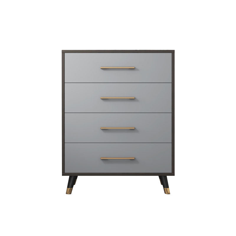 16" D Modern Storage Chest Grey Storage Chest Dresser with 3 / 4 / 5 Drawers