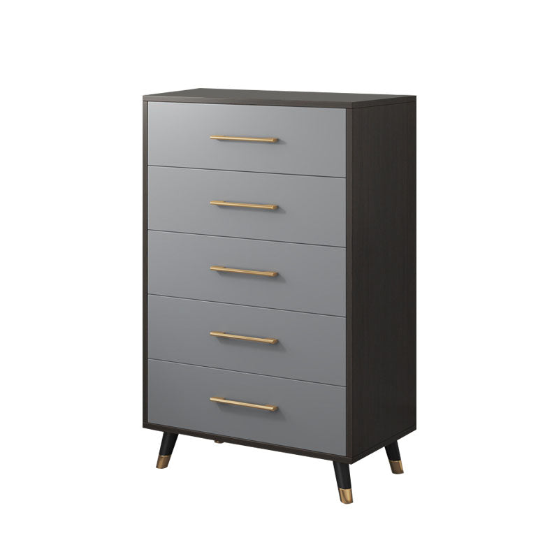 16" D Modern Storage Chest Grey Storage Chest Dresser with 3 / 4 / 5 Drawers