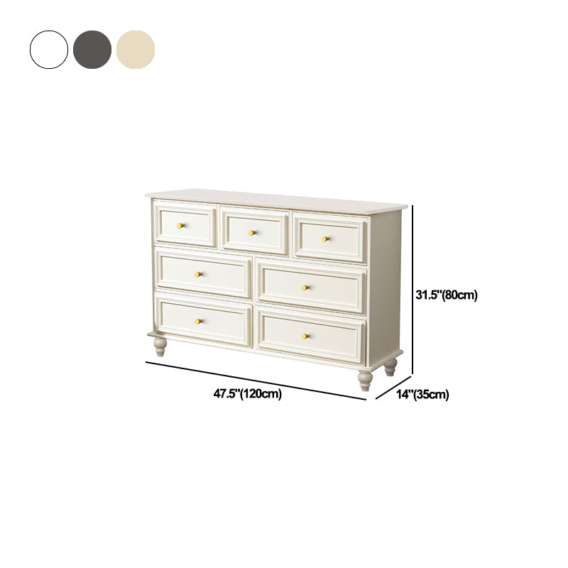 7 / 9 Drawers Storage Chest Living Room Wooden Double Dresser in 3 Colors