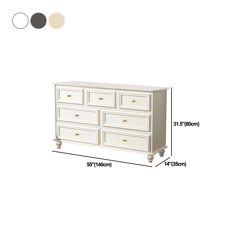 7 / 9 Drawers Storage Chest Living Room Wooden Double Dresser in 3 Colors