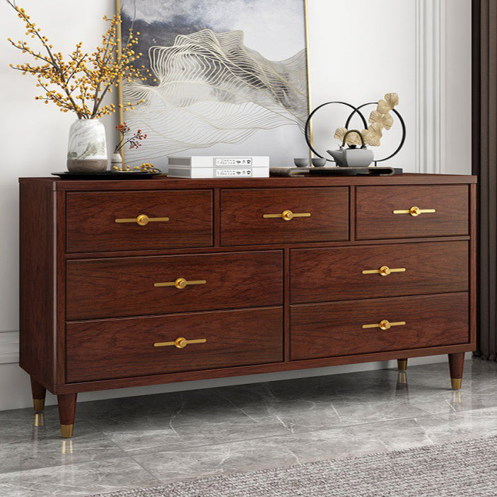 16 " D Modern Brown Storage Chest Storage Chest Dresser with Drawers