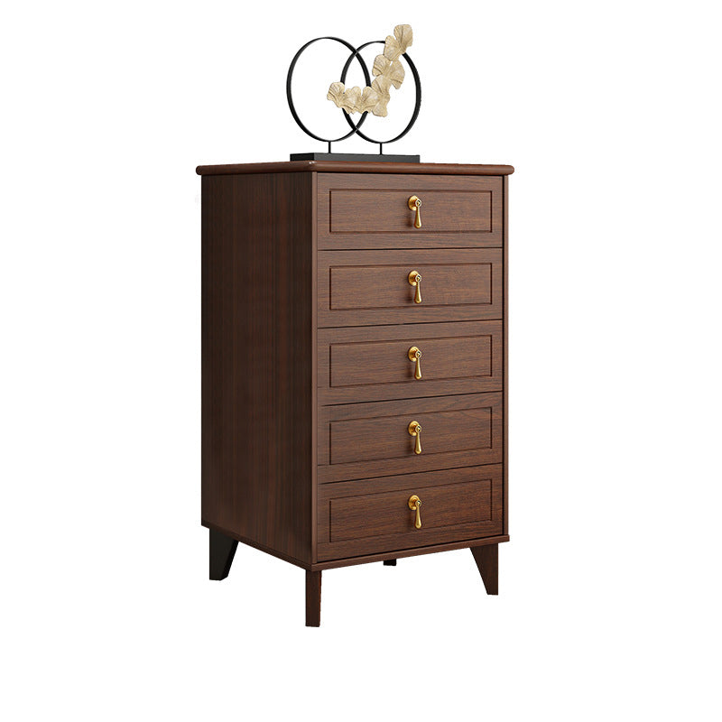 16 " D Modern Brown Storage Chest Storage Chest Dresser with Drawers