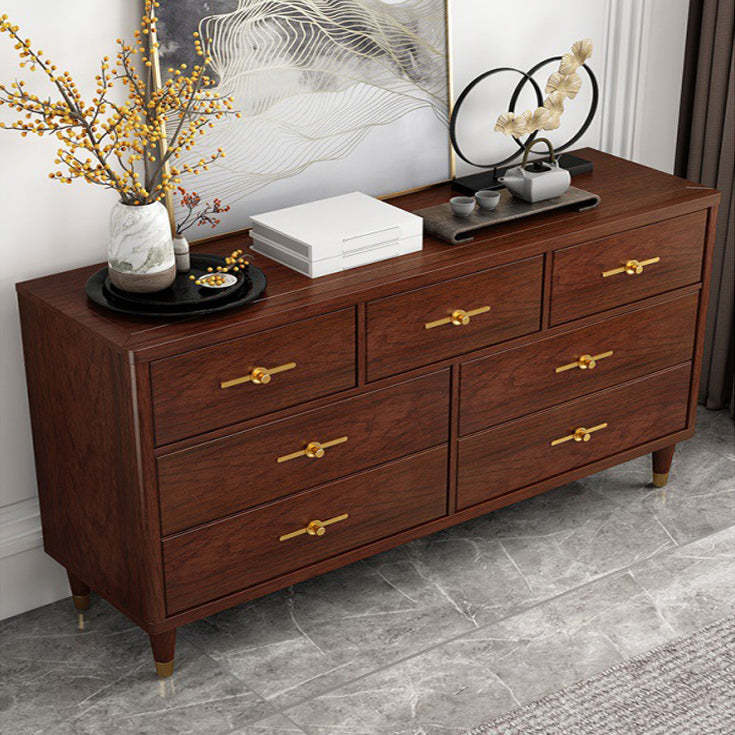 16 " D Modern Brown Storage Chest Storage Chest Dresser with Drawers