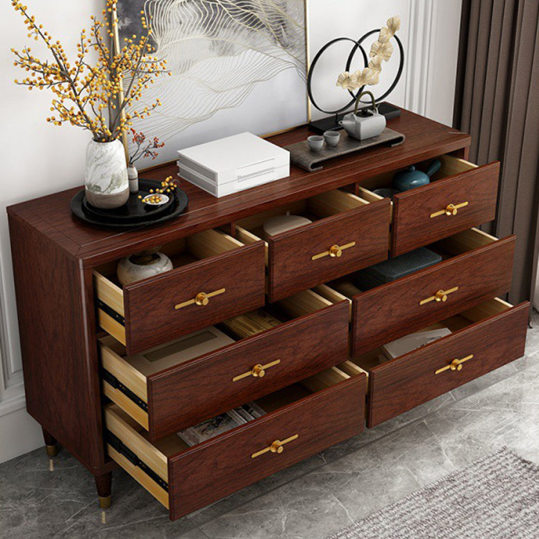 16 " D Modern Brown Storage Chest Storage Chest Dresser with Drawers