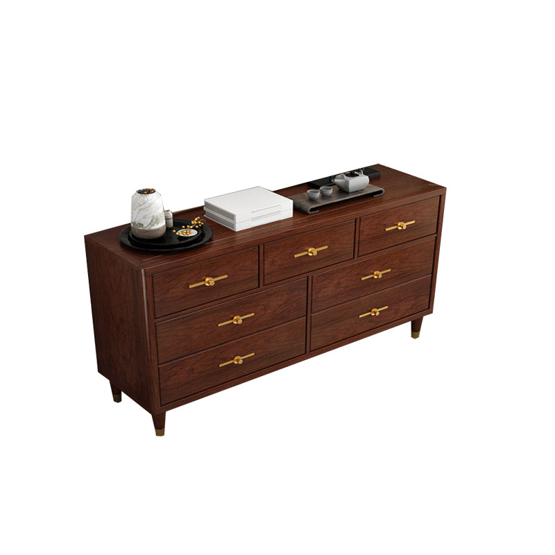 16 " D Modern Brown Storage Chest Storage Chest Dresser with Drawers