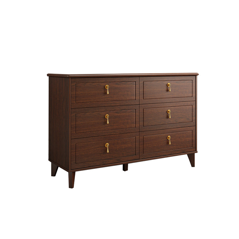 16 " D Modern Brown Storage Chest Storage Chest Dresser with Drawers