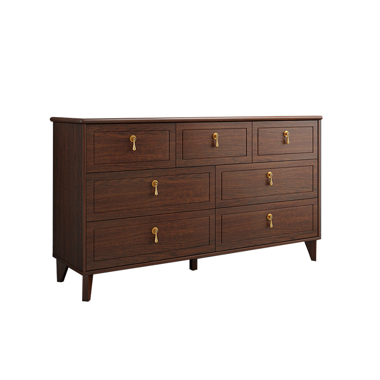 16 " D Modern Brown Storage Chest Storage Chest Dresser with Drawers