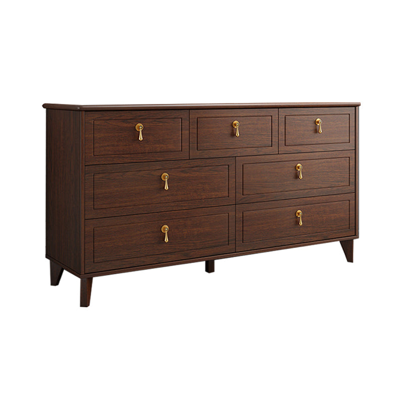 16 " D Modern Brown Storage Chest Storage Chest Dresser with Drawers