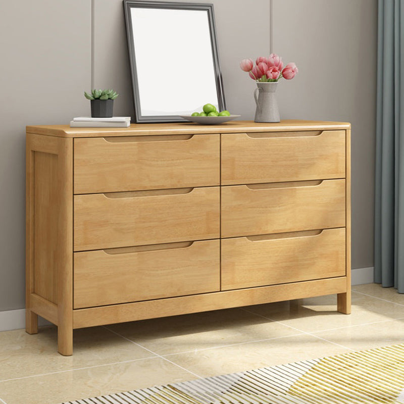 16" D Storage Chest Modern Wooden Storage Chest Dresser with 5 / 6 Drawers