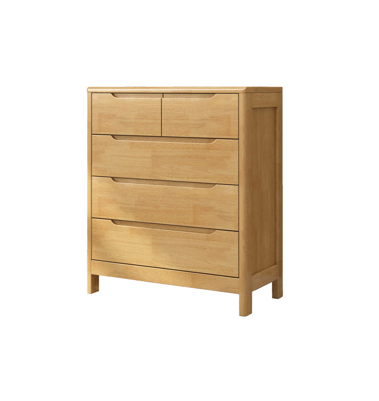 16" D Storage Chest Modern Wooden Storage Chest Dresser with 5 / 6 Drawers