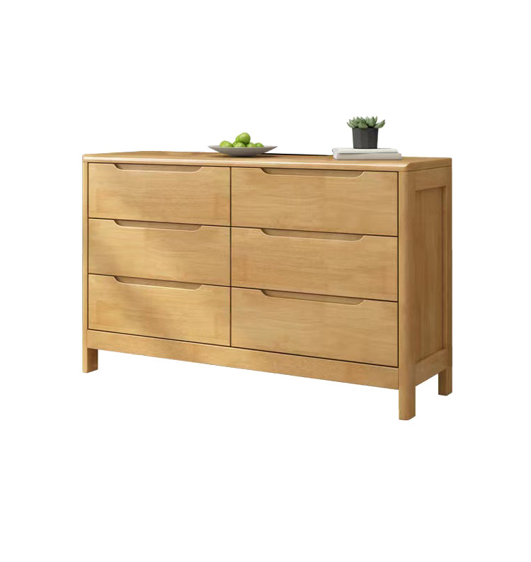 16" D Storage Chest Modern Wooden Storage Chest Dresser with 5 / 6 Drawers