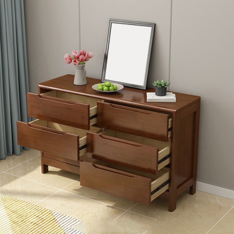 16" D Storage Chest Modern Wooden Storage Chest Dresser with 5 / 6 Drawers