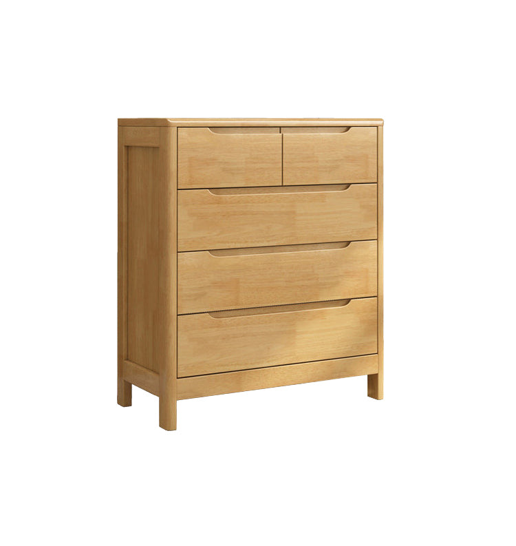 16" D Storage Chest Modern Wooden Storage Chest Dresser with 5 / 6 Drawers