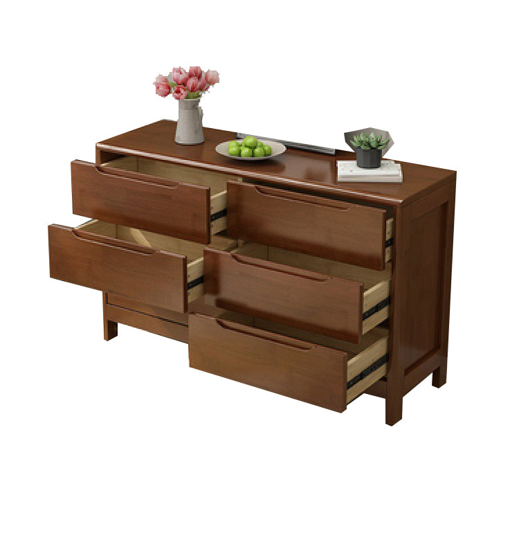 16" D Storage Chest Modern Wooden Storage Chest Dresser with 5 / 6 Drawers