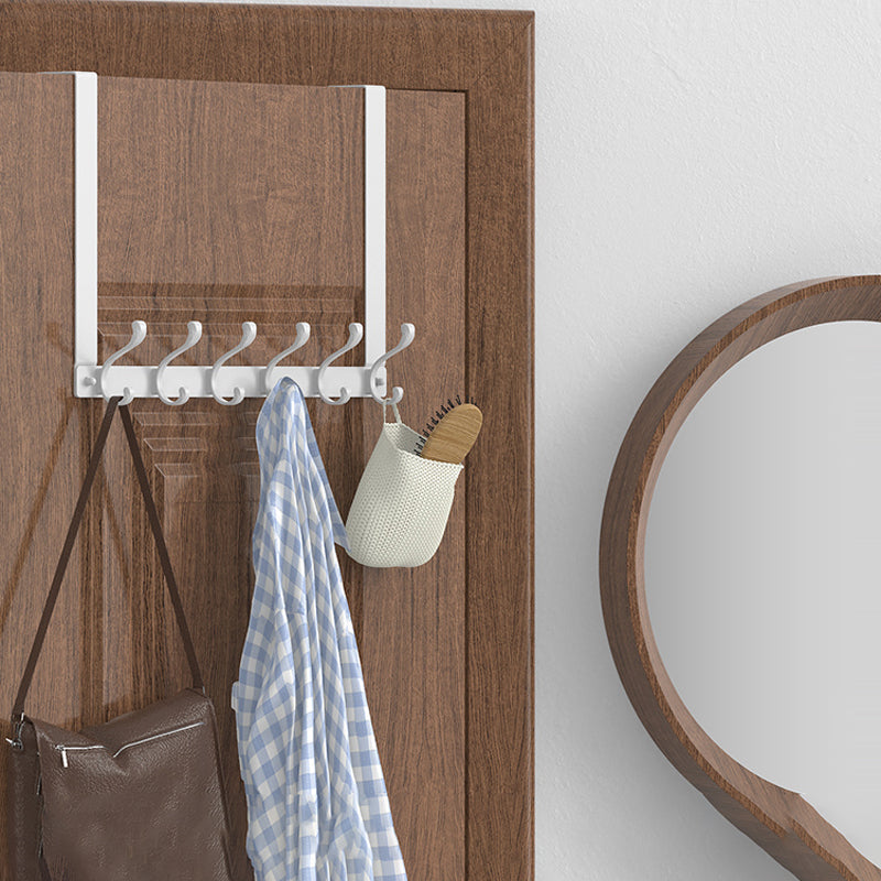 Entryway Kit Coat Hanger Metal Wall Mounted Solid Color Coat Rack