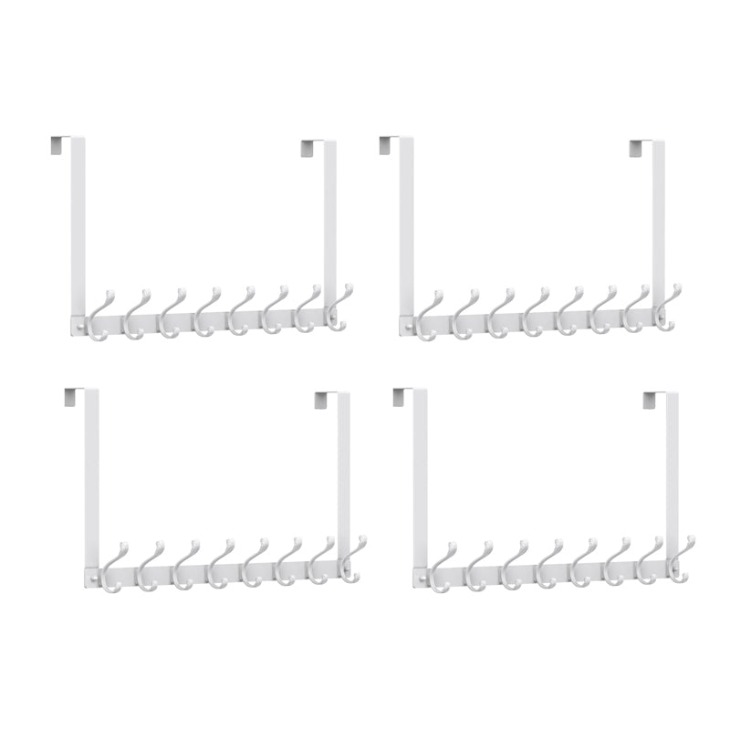 Entryway Kit Coat Hanger Metal Wall Mounted Solid Color Coat Rack