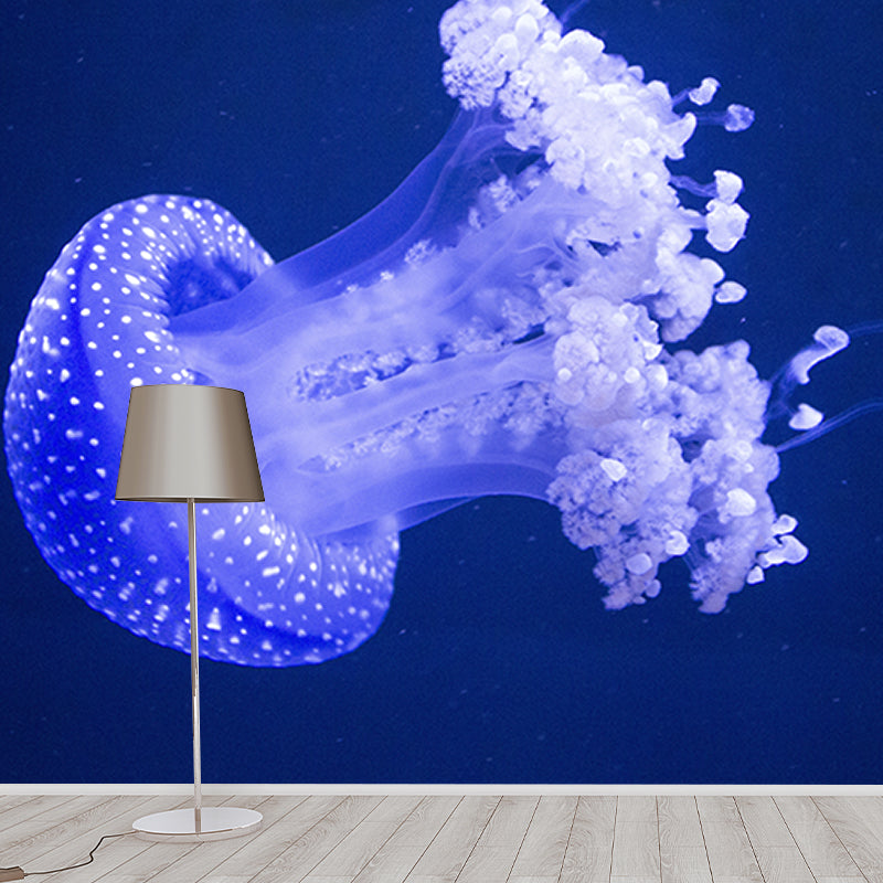 Alluring Wall Mural Jellyfish Pattern Living Room Wall Mural